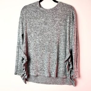 Aerie Just Add Leggings Ruffle Slit Tunic Top